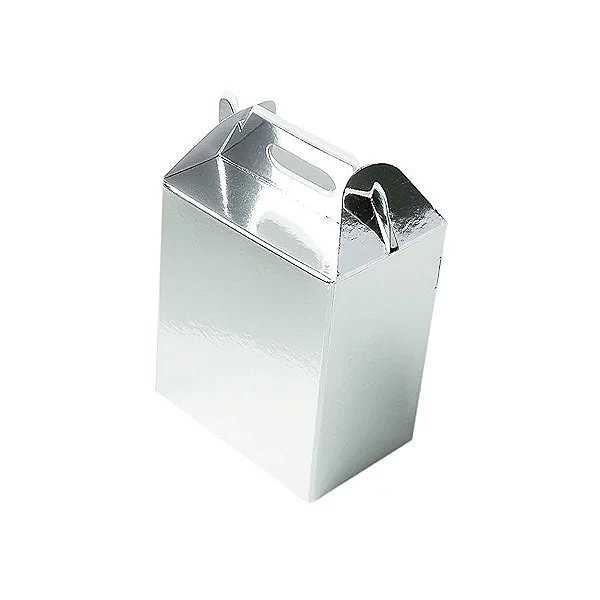 Caixa Sacolinha S1 (9,5x6,5x4,5cm) Prata - 10 unidades - ASSK - Rizzo