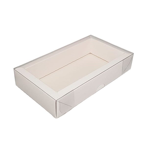 Caixa de PVC N11 Branca 9X16,5X3,2- 10 un - Assk Rizzo Confeitaria