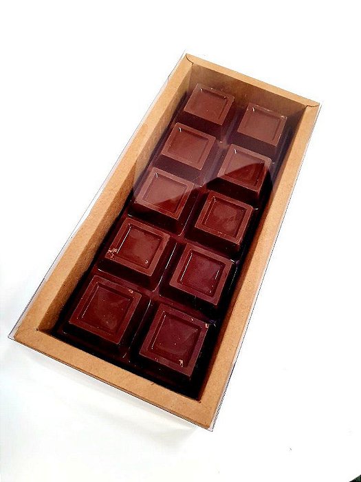 Caixa de PVC N°14 - Barra 1Kg - Kraft - 10,5x25,7x5 - 5 unidades - ASSK - Rizzo Confeitaria