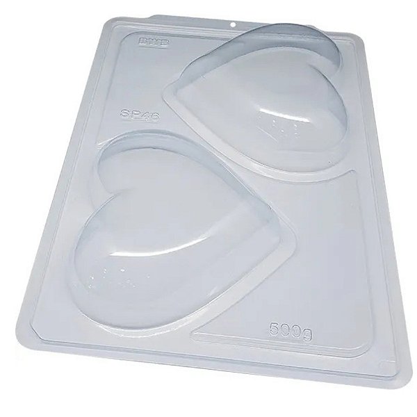 Forma de Acetato Especial Semiprofissional - Coração 500g - Ref. SP46 - BWB - Rizzo Confeitaria