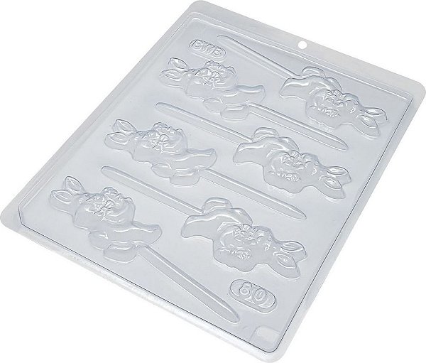 Forma de Acetato Pirulito Coelho Pequeno Cód. 80 - BWB