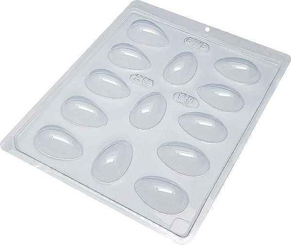 Forma Simples de Acetato Ovo 20g Liso 68 BWB Rizzo Confeitaria