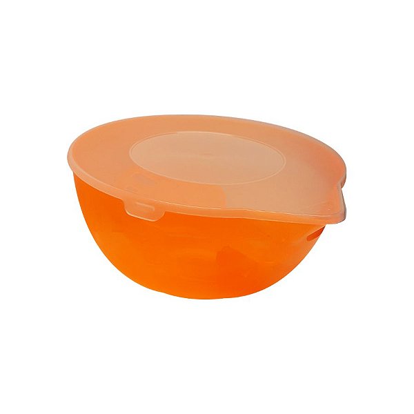Derretedeira para Chocolate Grande Laranja com Espátula BWB