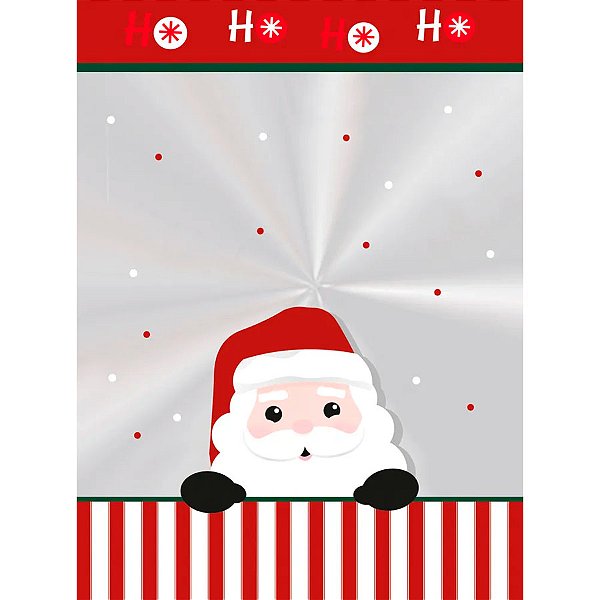 Saco Transparente Decorado - 13,5x22,5cm - Noelito - 50 unidades - Cromus - Rizzo