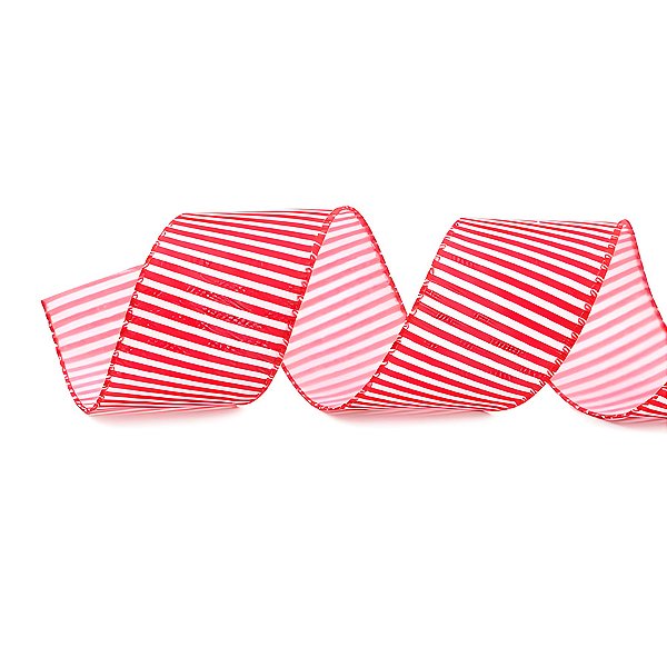 Fita Aramada Listras - Vermelho/Branco - 6,3cm x 9,14m - 1 unidade - Cromus - Rizzo