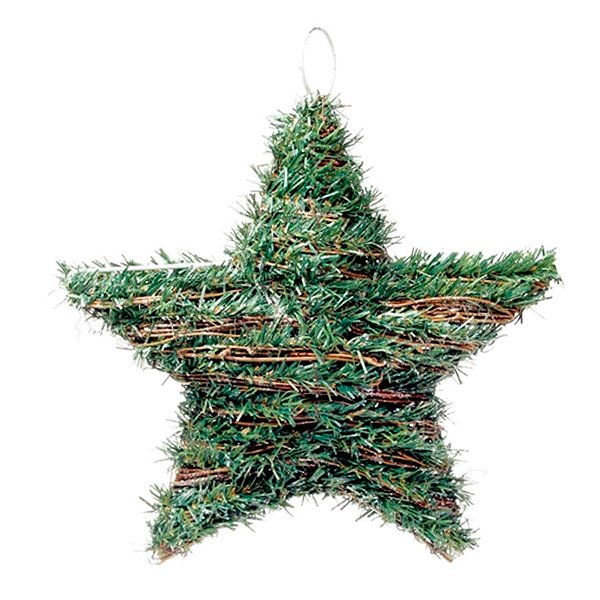 Enfeite Decorativo de Natal - Estrela de Rattan - 25cm - 1 unidade - Cromus - Rizzo
