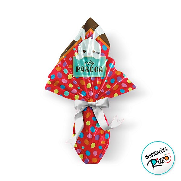 Saco Express 39x39cm para Ovos de 350g a 500g - Power Mix Vermelho - 25 unidades - Cromus - Rizzo