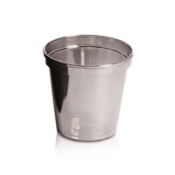 Mini Copo Descartável de Luxo Prata - 30ml - 12 unidades - Cromus - Rizzo