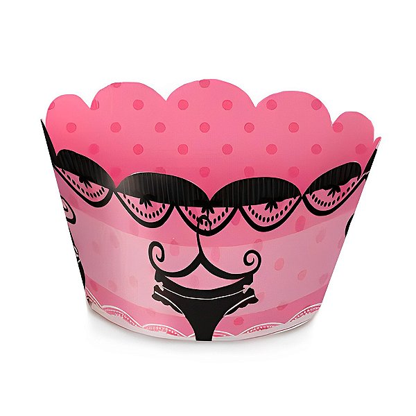 Mini Wrap para Cupcake - Lingerie - 12 unidades - Cromus - Rizzo