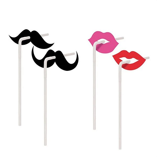 Canudo com Aplique - Keep Calm - 20 unidades - Cromus - Rizzo