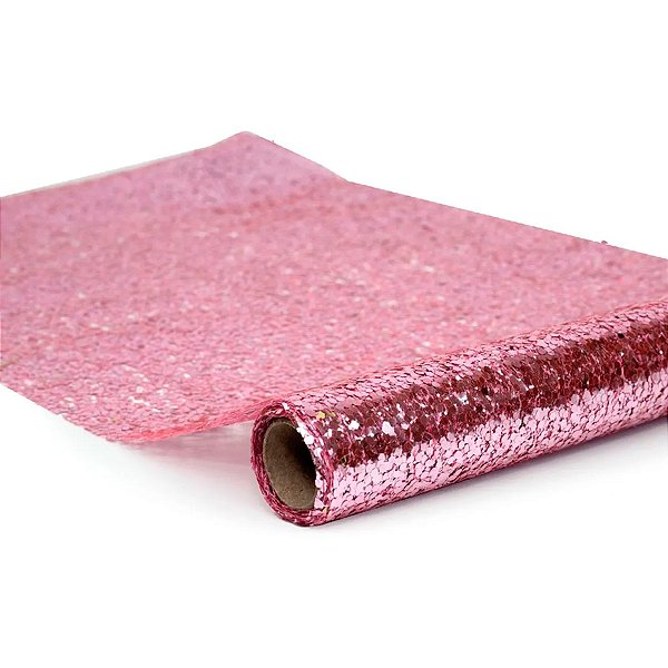 Caminho de Mêsa - Paetê Rosa Pink - 36x200cm  - 1 unidade - Cromus - Rizzo