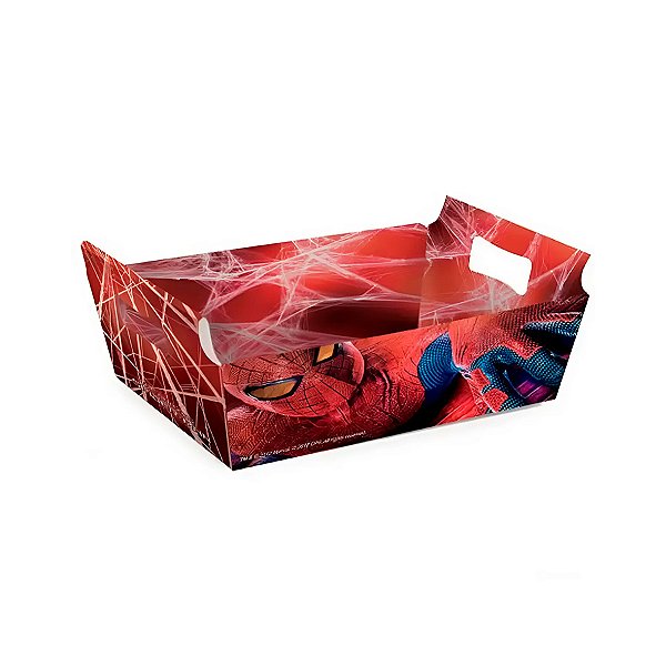 Cesta de Papel Cartão - Teia Radical - Vermelho - 1 unidade - Cromus - Rizzo