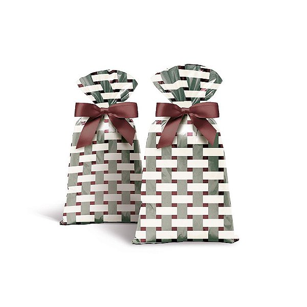 Saco para Presente Decorado - Land - Cromus - Rizzo