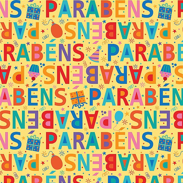 Saco para Presente Decorado - Fiesta - Cromus - Rizzo