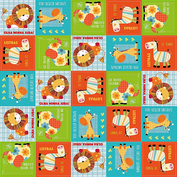 Saco para Presente Decorado - Zoolandia - Cromus - Rizzo