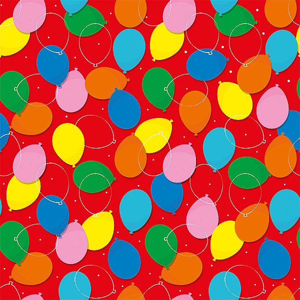 Saco Para Presente Decorado - Festival Vermelho - Cromus - Rizzo