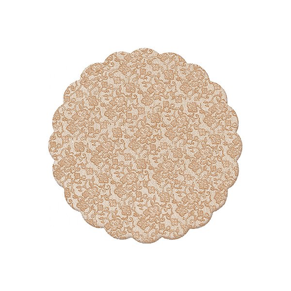 Fundo Rendado Redondo para Doces - Francesa Toffee - 100 unidades - Cromus - Rizzo