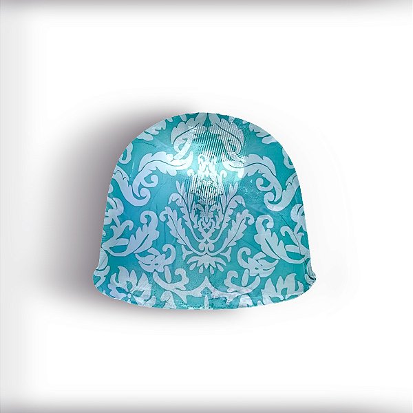 Papel Chumbo 10x9,8cm - Adamascado Azul - 300 unidades - Cromus - Rizzo