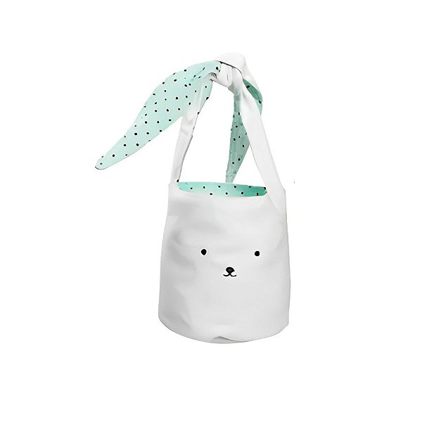 Bolsinha de Páscoa Coelho - Verde - 28cm - 1 unidade - Cromus - Rizzo