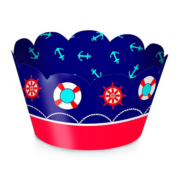 Mini Wrap para CupCake - Navy - 12 unidades - Cromus - Rizzo