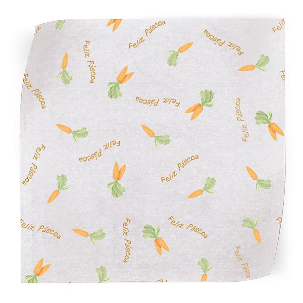 Papel Manteiga - Folha Cenourinha - 45x70cm - 5 unidades - Cromus - Rizzo