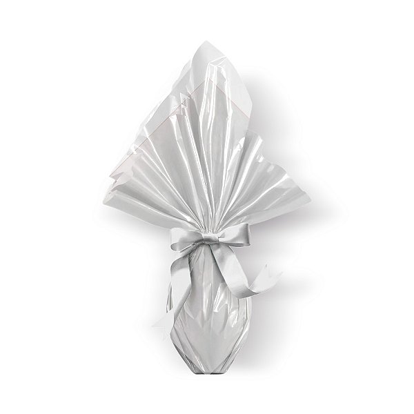 Saco Express 39x39cm para Ovos de 350g a 500g - Barrado Branco - 25 unidades - Cromus - Rizzo