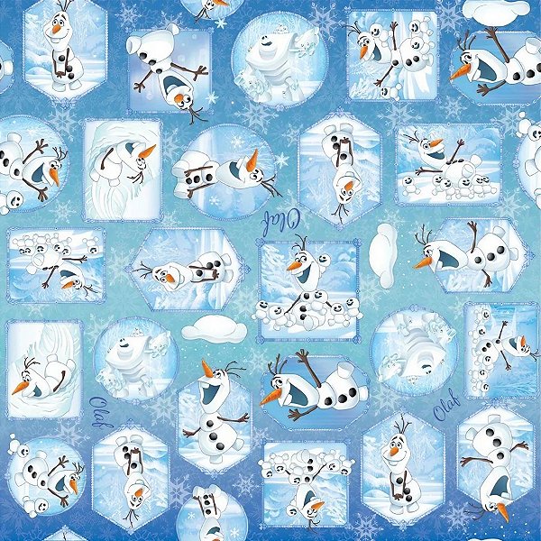Folha para Ovos de Páscoa Frozen Olaf 69x89cm - 5 unidades - Cromus - Rizzo