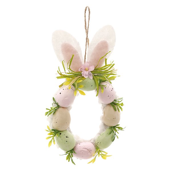 Guirlanda de Páscoa com Ovos - 19cm - 1 unidade - Cromus - Rizzo