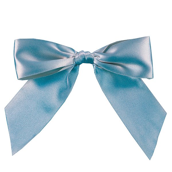 Laço Perfeito de Fita de Cetim com Lacre Prático - Azul Mar - G 11x13cm - 3 unidades - Cromus - Rizzo