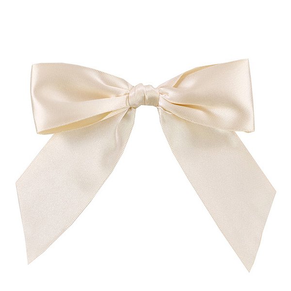 Laço Perfeito de Fita de Cetim com Lacre Prático - Marfim - G 11x13cm - 3 unidades - Cromus - Rizzo