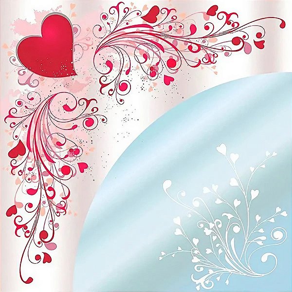 Saco Express 37,5x37,5cm para Ovos de 250g a 350g - Explosão Amor Vermelho - 5 unidades - Cromus - Rizzo