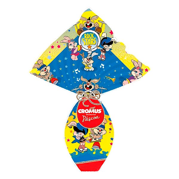 Saco Express 32x32cm para Ovos de 150g a 200g - Coelhos Rockstars - 5 unidades - Cromus - Rizzo