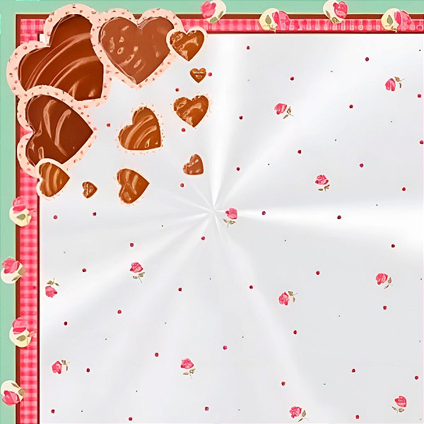 Saco Express 37,5x37,5cm para Ovos Coração de 250g a 350g - Marina  - 5 unidades - Cromus - Rizzo