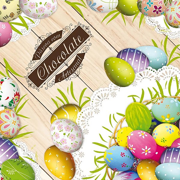 Saco Express 35x35cm para Ovos de 250g a 350g - Chocoarte - 5 unidades - Cromus - Rizzo