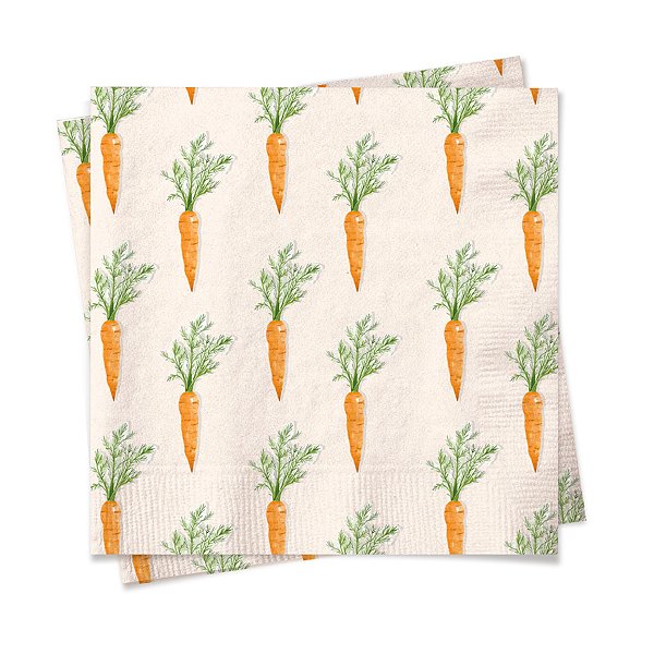 Guardanapo de Cenouras - 32,5cm - 20 unidades - Cromus - Rizzo