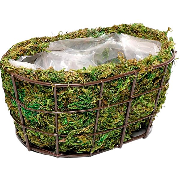 Cesta Decorativa de Musgo P - 20x25x15cm - 1 unidade - Cromus - Rizzo