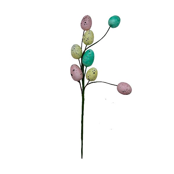 Pick Decorativo de Páscoa - Ovos de Codorna - Páscoa - 1 unidade - Cromus - Rizzo