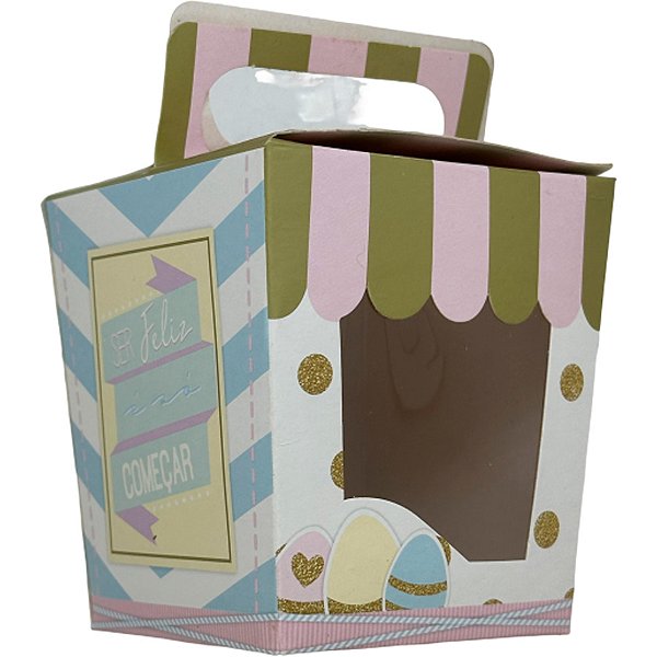 Caixa para CupCake - Páscoa Superação  - 10 unidades - Cromus - Rizzo