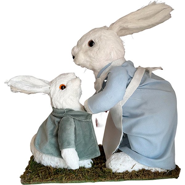 Coelho Vestindo Filhote Decorativo - Páscoa - 1 unidade - Cromus - Rizzo