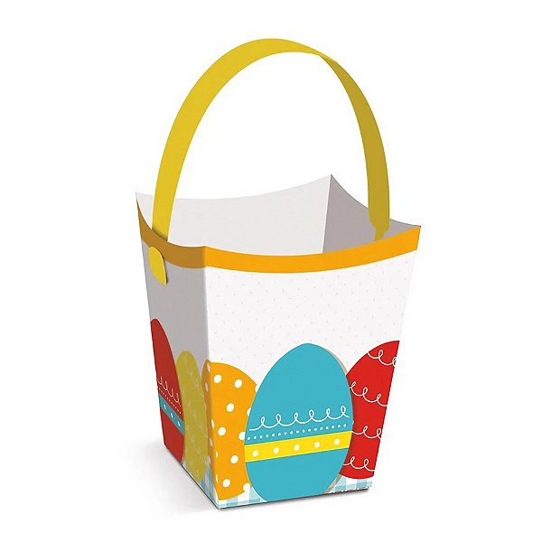 Cachepot com Alça - Páscoa Energia - 8 unidades - Cromus - Rizzo