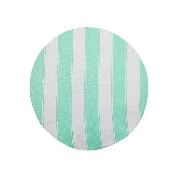 Capa para Sousplat 35cm - Listras Verde e Branco - 1 unidade - Cromus - Rizzo