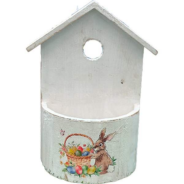 Cachepot Decorativo - Branco - Páscoa  - 1 unidade - Cromus - Rizzo