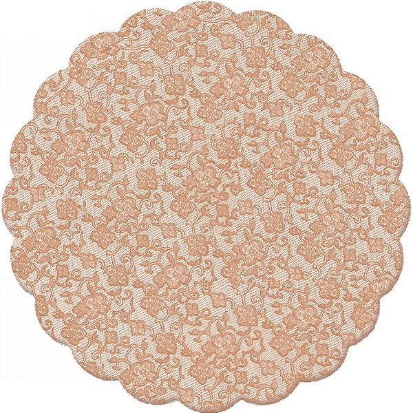 Tapetinho Para Doces Renda Francesa Toffee - 9 cm - 100 unidades - Cromus - Rizzo