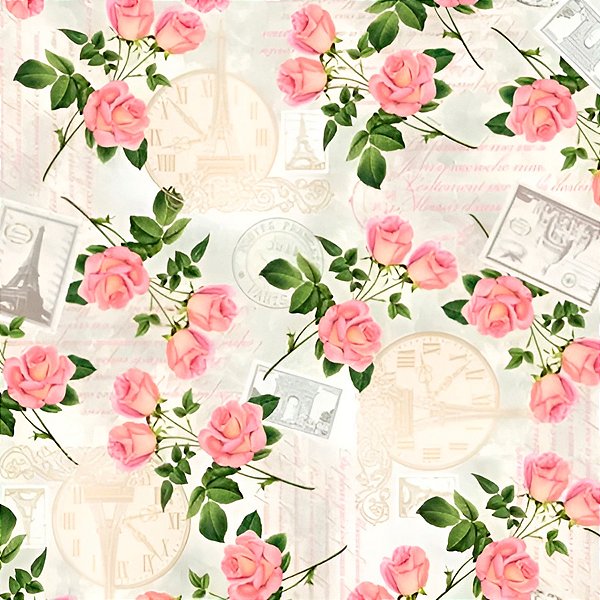 Saco para Presente Decorado - Louise - Cromus - Rizzo