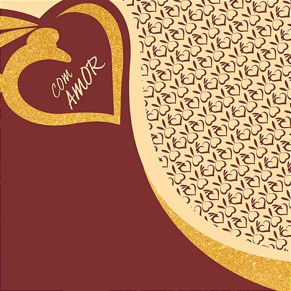 Saco Express 49x49cm para Ovos de 150g a 1kg - Golden Love - 25 unidades - Cromus - Rizzo
