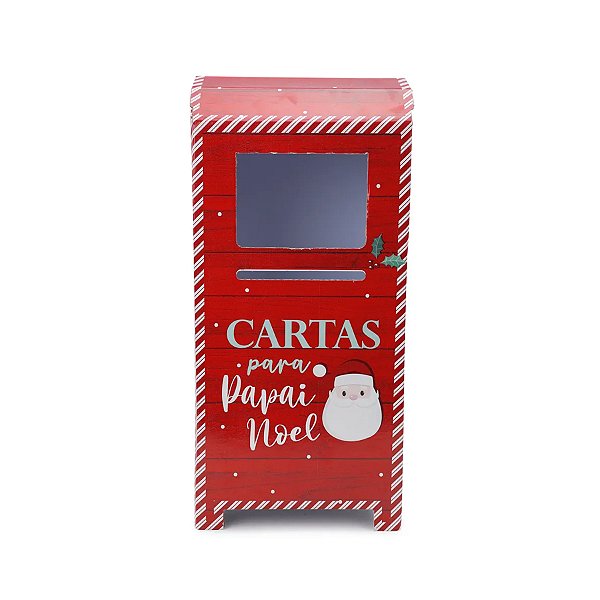 Caixa de Correio Decorativa - Cartas para Noel - 50x23cm - 1 unidade - Cromus - Rizzo