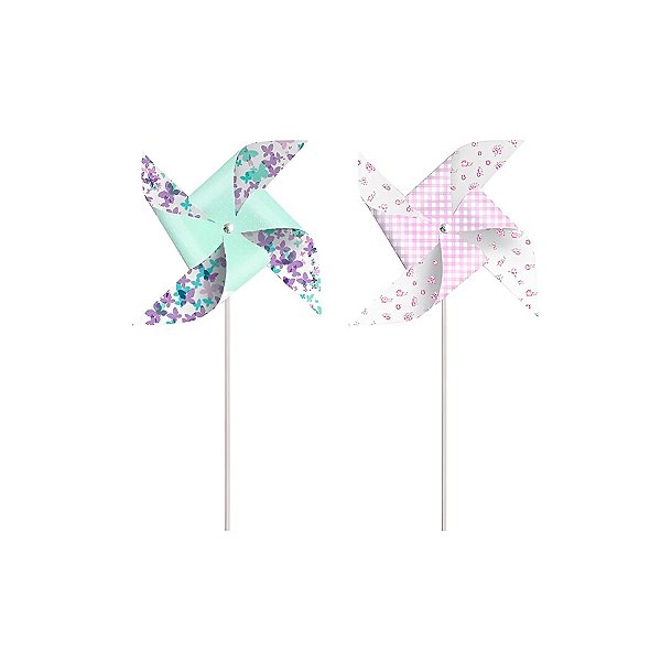 Catavento Decorativo - Borboletas - 8 unidades - Cromus - Rizzo