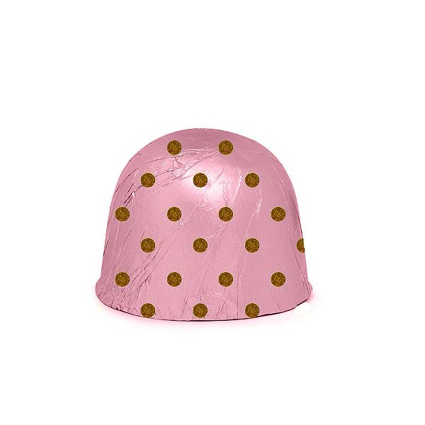 Papel Chumbo 8x7,8cm - Glitter Rosa/Ouro - 300 unidades - Cromus - Rizzo