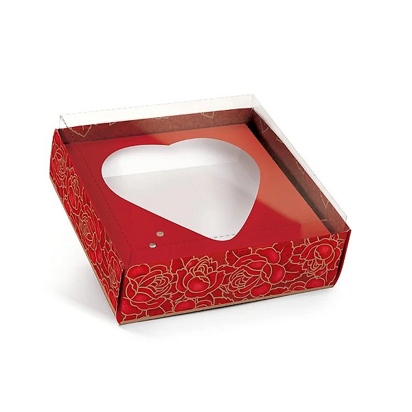 Caixa Meio Ovo Coração 180g a 250g - Gabriella - 6 unidades - Cromus - Rizzo
