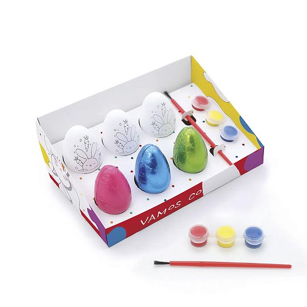 Kit Caixa Vamos Colorir 30g - Ziggs - 1 unidade - Cromus Páscoa - Rizzo